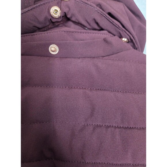 ZeroXposur Black Label Jacket Womens L Burgundy Hooded Quilted Parka Puffer Coat - Picture 11 of 15